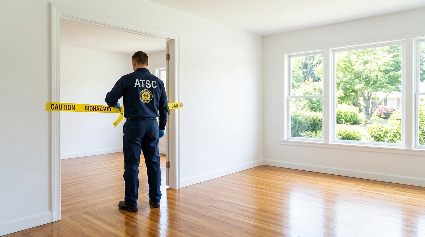 Certified biohazard cleanup crew performing Crime Scene Cleanup in Dentsville